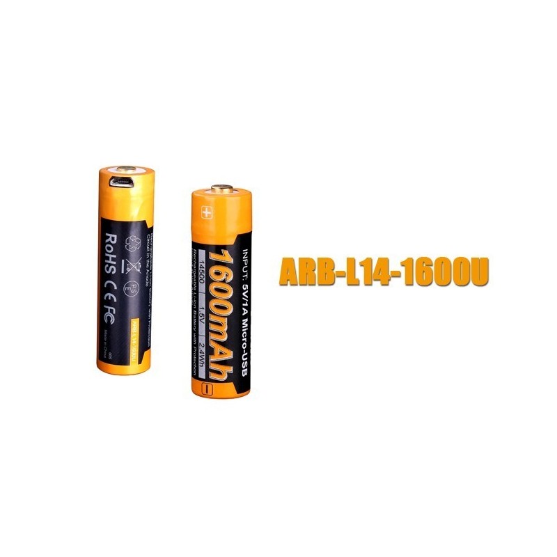 bateria 14500 recarregável