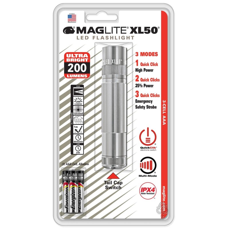 Maglite XL50 cinza