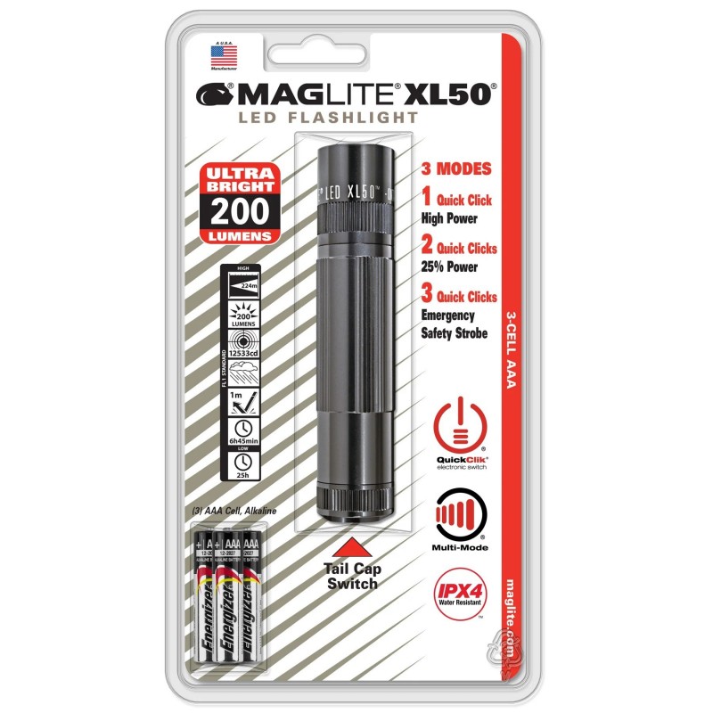Maglite XL50 cinza escuro