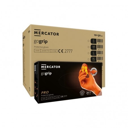 Pack Luvas Nitrilo Descartáveis Laranja