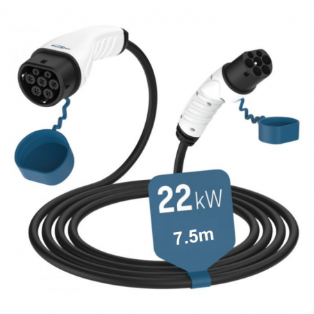 Cabo carregamento veículo 22 kW