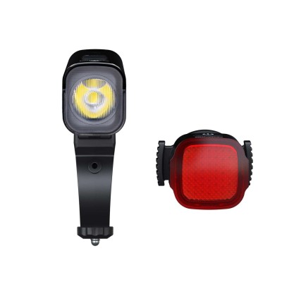 Fenix BC28R kit de luzes para bicicleta: farol frontal LED branco e luz traseira LED vermelha
